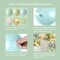 Dusty Green Blue Balloon Arch Kit - Green Ash Mist Blue Haze Fog Sand White Gold Balloons for Baby Shower Neutral Birthday Jungle Safari Wedding Party Decorations